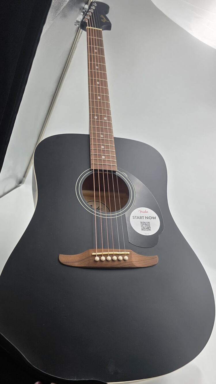Fender California Debut Redondo Acoustic Guitar Black New w/ Imperfections